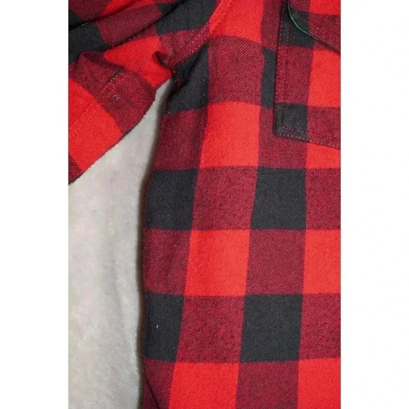 Tommy Bahama Kids Sherpa Lined Flannel Jacket Youth XXL (16) Buffalo Plaid - Picture 11 of 12
